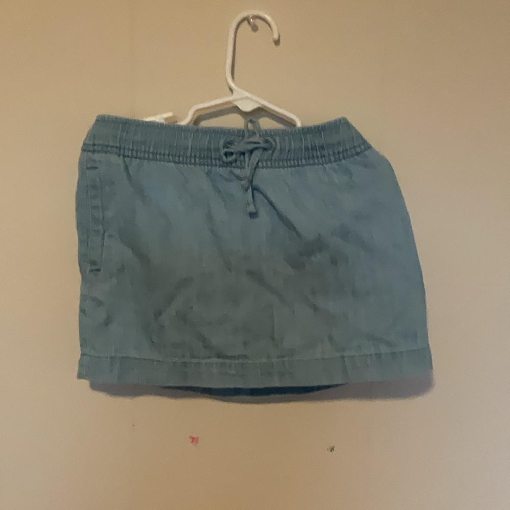 Jean skirt with pockets